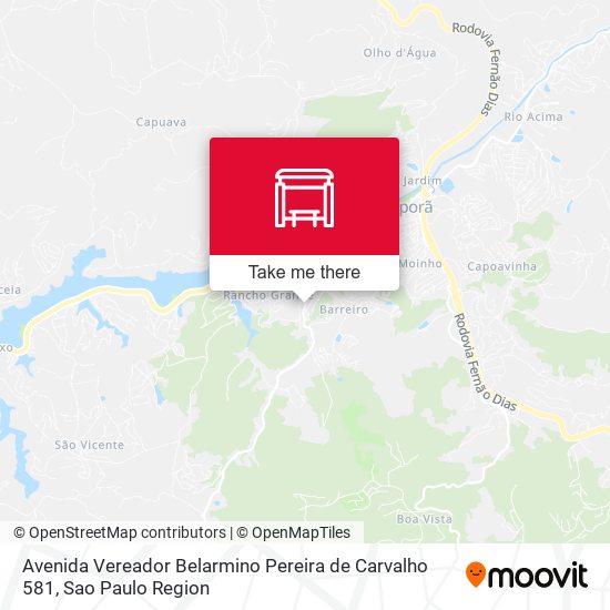 Avenida Vereador Belarmino Pereira de Carvalho 581 map