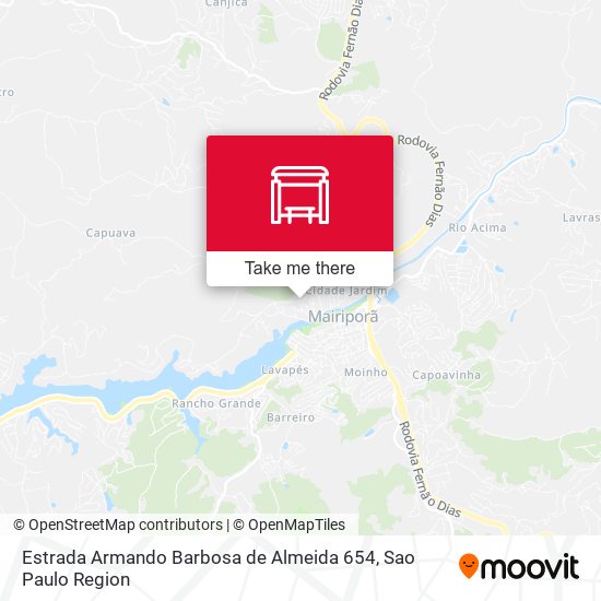 Estrada Armando Barbosa de Almeida 654 map