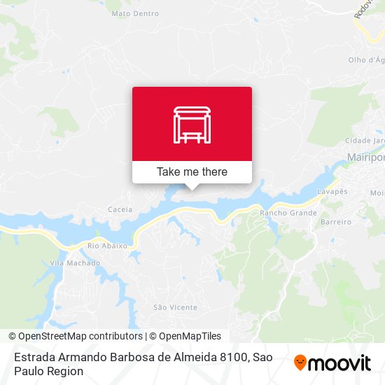 Estrada Armando Barbosa de Almeida 8100 map