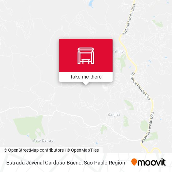 Estrada Juvenal Cardoso Bueno map