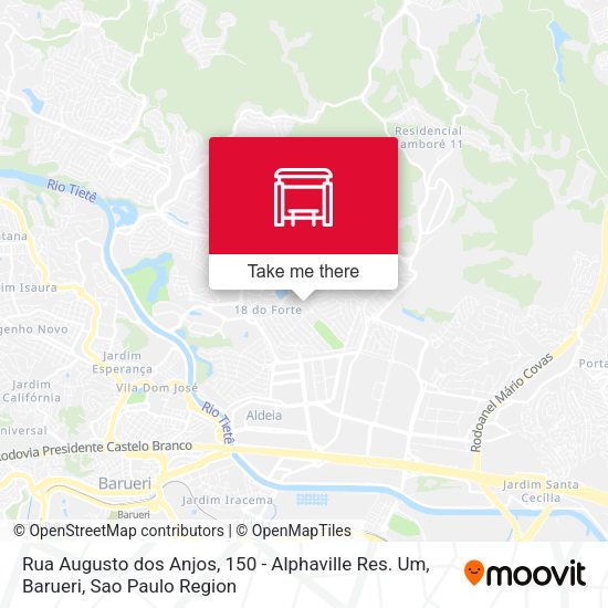 Rua Augusto dos Anjos, 150 - Alphaville Res. Um, Barueri map