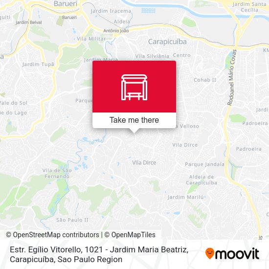 Estr. Egílio Vitorello, 1021 - Jardim Maria Beatriz, Carapicuíba map