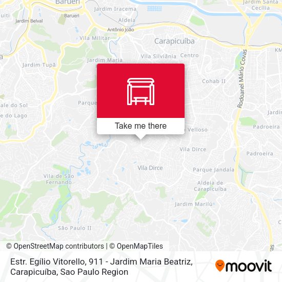 Estr. Egílio Vitorello, 911 - Jardim Maria Beatriz, Carapicuíba map