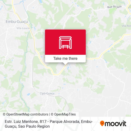 Estr. Luiz Mentone, 817 - Parque Alvorada, Embu-Guaçu map
