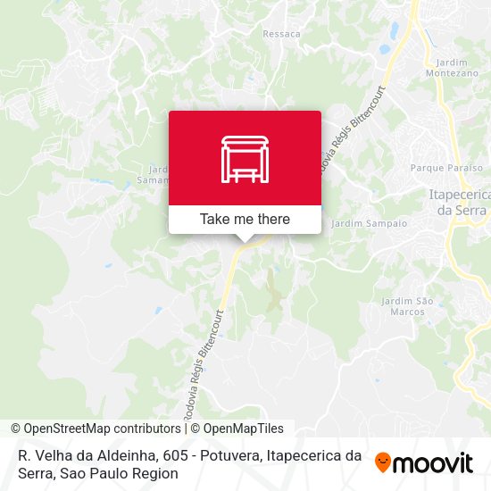 R. Velha da Aldeinha, 605 - Potuvera, Itapecerica da Serra map