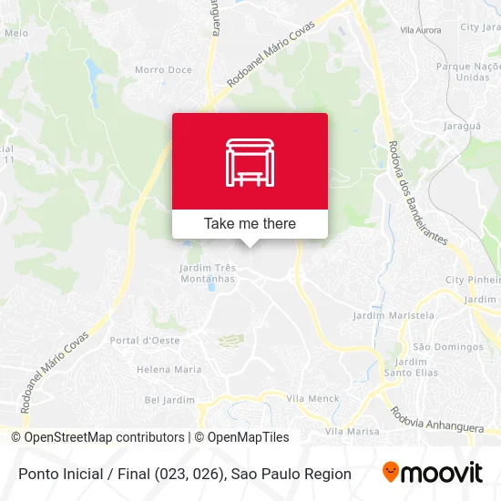 Ponto Inicial / Final (023, 026) map