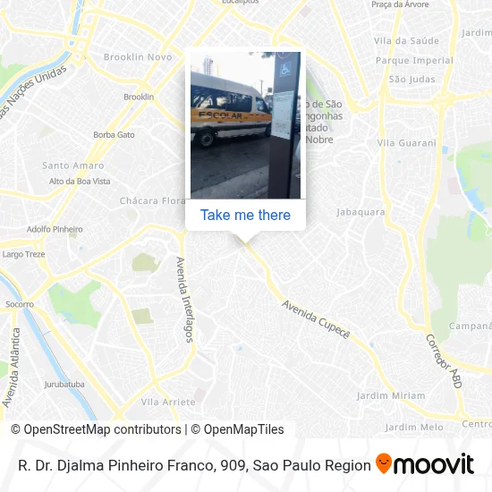 R. Dr. Djalma Pinheiro Franco, 909 map