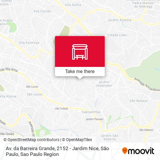 Av. da Barreira Grande, 2152 - Jardim Nice, São Paulo map