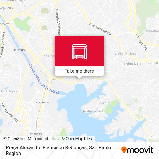 Praça Alexandre Francisco Rebouças map