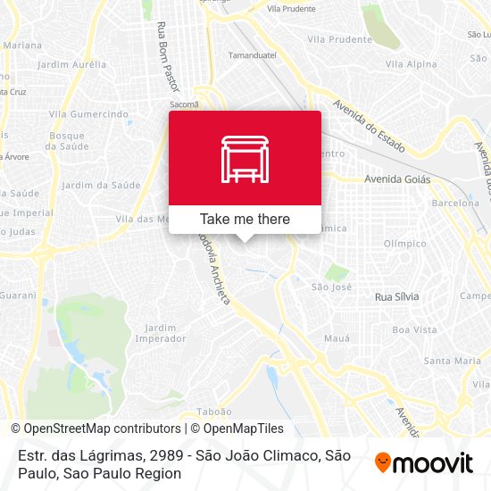 Estr. das Lágrimas, 2989 - São João Climaco, São Paulo map