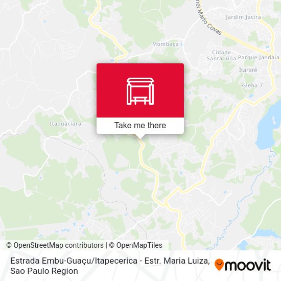 Estrada Embu-Guaçu / Itapecerica - Estr. Maria Luiza map
