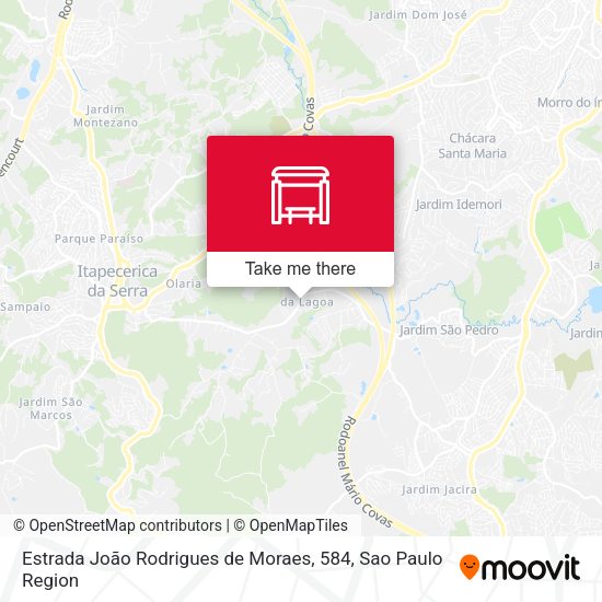 Estrada João Rodrigues de Moraes, 584 map
