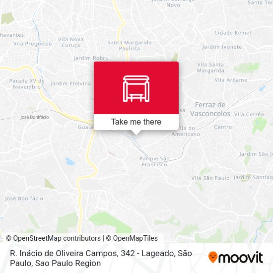R. Inácio de Oliveira Campos, 342 - Lageado, São Paulo map