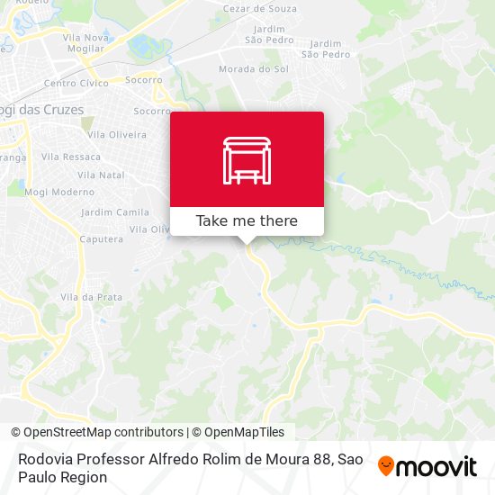 Rodovia Professor Alfredo Rolim de Moura 88 map
