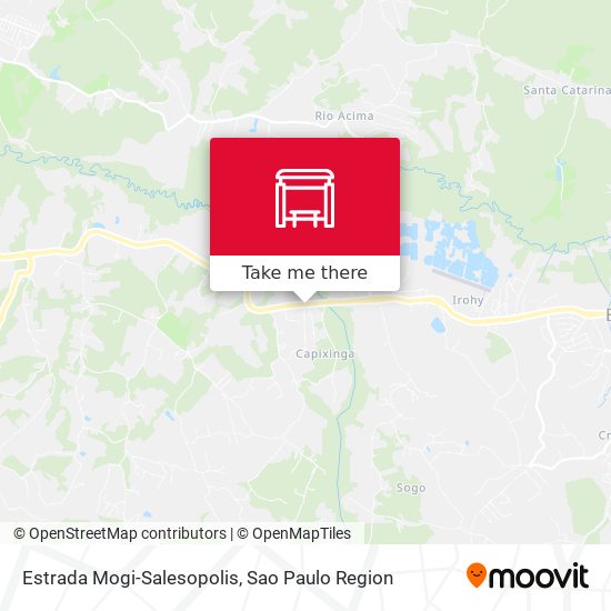 Estrada Mogi-Salesopolis map