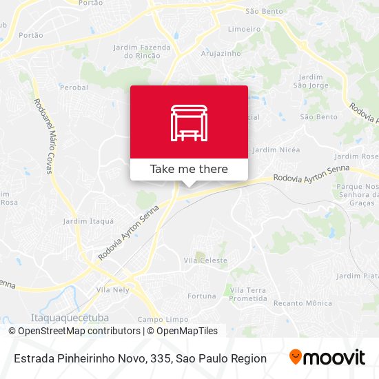 Estrada Pinheirinho Novo, 335 map
