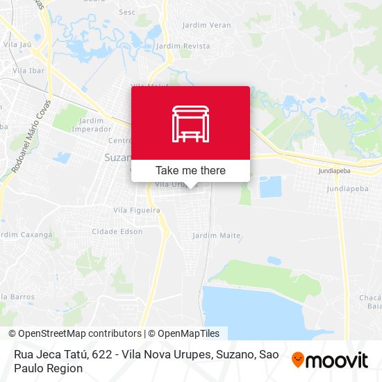 Rua Jeca Tatú, 622 - Vila Nova Urupes, Suzano map