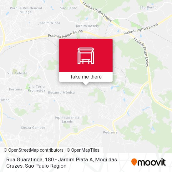 Rua Guaratinga, 180 - Jardim Piata A, Mogi das Cruzes map