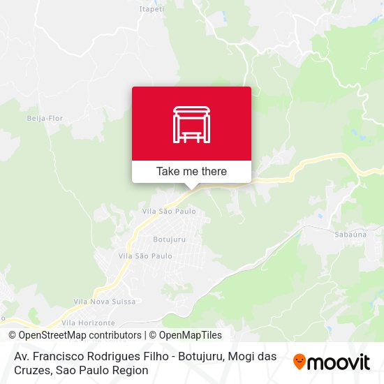 Av. Francisco Rodrigues Filho - Botujuru, Mogi das Cruzes map