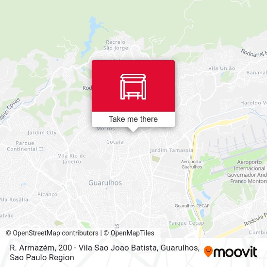 R. Armazém, 200 - Vila Sao Joao Batista, Guarulhos map