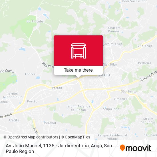 Av. João Manoel, 1135 - Jardim Vitoria, Arujá map