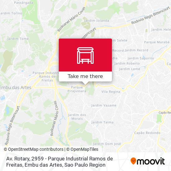 Mapa Av. Rotary, 2959 - Parque Industrial Ramos de Freitas, Embu das Artes