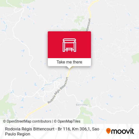 Rodovia Régis Bittencourt - Br 116, Km 306,1 map