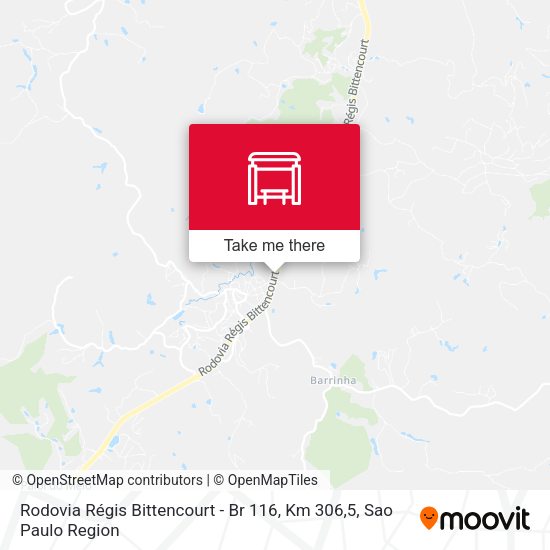 Rodovia Régis Bittencourt - Br 116, Km 306,5 map