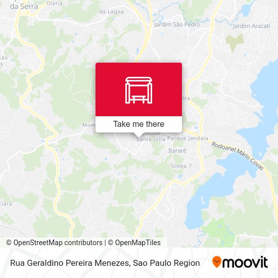 Rua Geraldino Pereira Menezes map