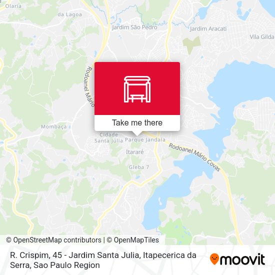 R. Crispim, 45 - Jardim Santa Julia, Itapecerica da Serra map