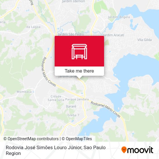 Rodovia José Simões Louro Júnior map