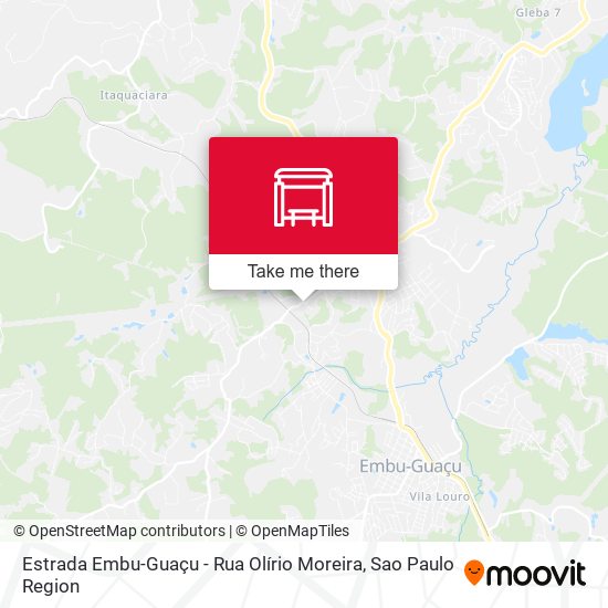Estrada Embu-Guaçu - Rua Olírio Moreira map