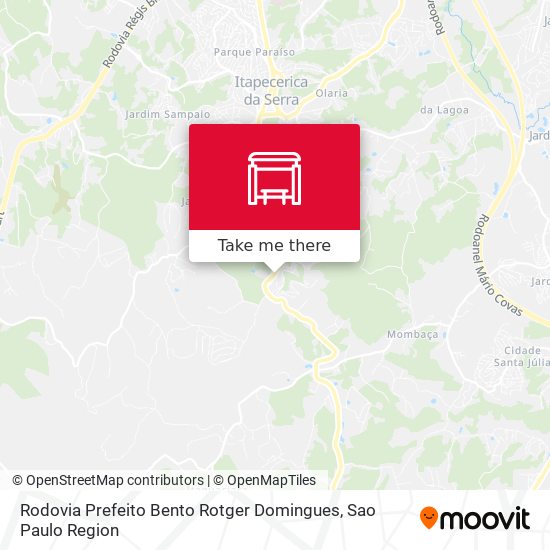 Rodovia Prefeito Bento Rotger Domingues map
