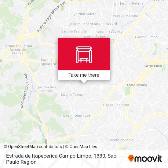 Estrada de Itapecerica Campo Limpo, 1330 map