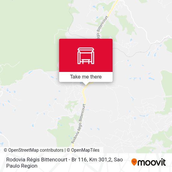 Rodovia Régis Bittencourt - Br 116, Km 301,2 map