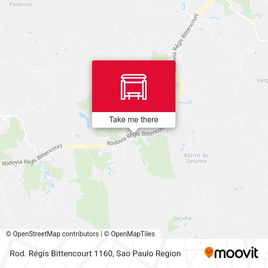Rod. Régis Bittencourt 1160 map
