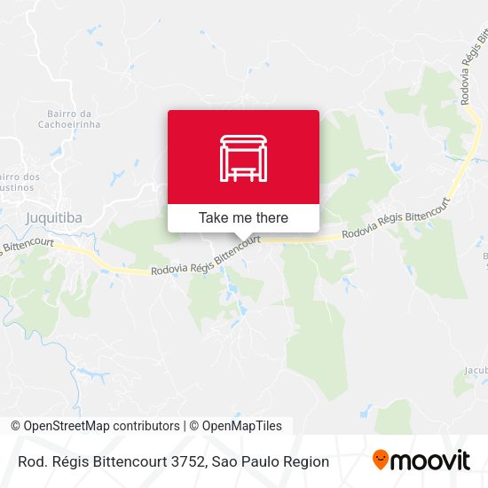 Rod. Régis Bittencourt 3752 map