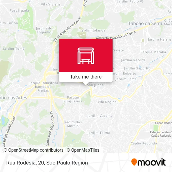 Rua Rodésia, 20 map