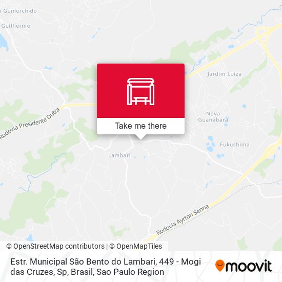 Estr. Municipal São Bento do Lambari, 449 - Mogi das Cruzes, Sp, Brasil map