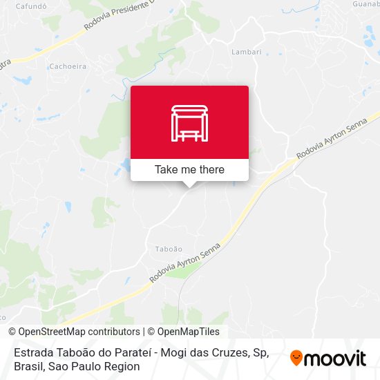Estrada Taboão do Parateí - Mogi das Cruzes, Sp, Brasil map
