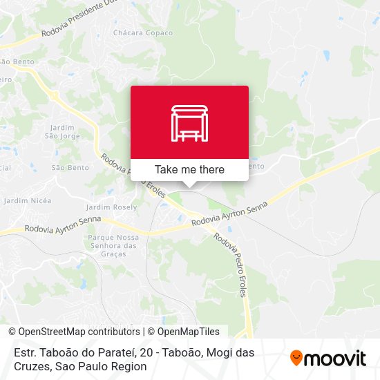 Estr. Taboão do Parateí, 20 - Taboão, Mogi das Cruzes map