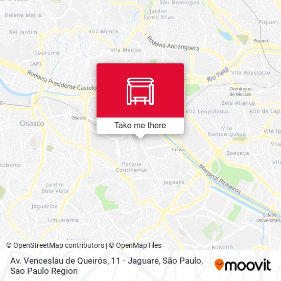 Av. Venceslau de Queirós, 11 - Jaguaré, São Paulo map