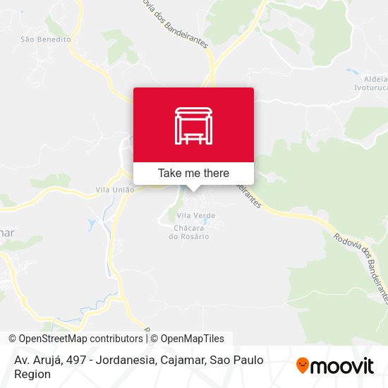 Av. Arujá, 497 - Jordanesia, Cajamar map