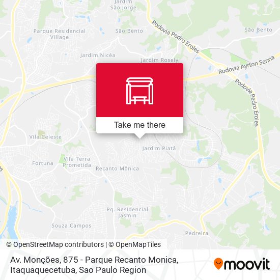 Av. Monções, 875 - Parque Recanto Monica, Itaquaquecetuba map