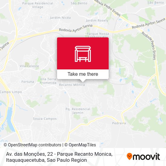 Av. das Monções, 22 - Parque Recanto Monica, Itaquaquecetuba map
