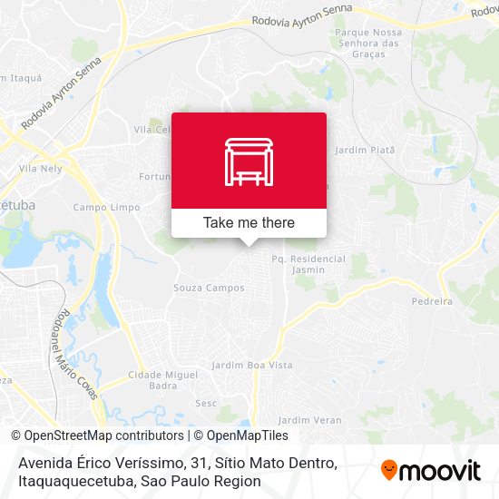 Avenida Érico Veríssimo, 31, Sítio Mato Dentro, Itaquaquecetuba map