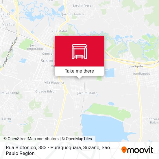 Rua Biotonico, 883 - Puraquequara, Suzano map