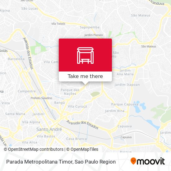 Parada Metropolitana Timor map