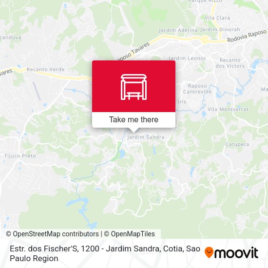 Estr. dos Fischer'S, 1200 - Jardim Sandra, Cotia map