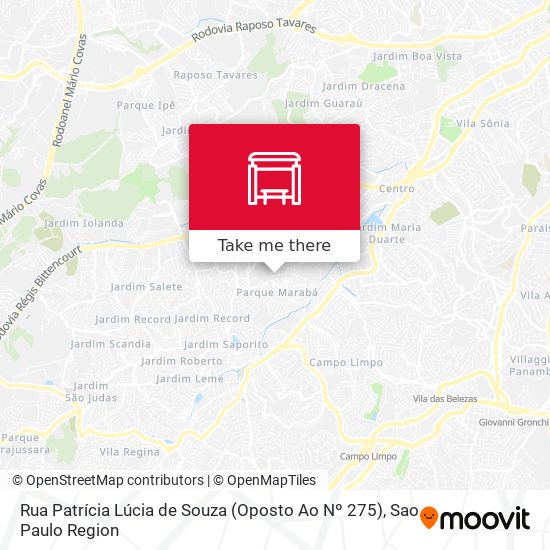 Rua Patrícia Lúcia de Souza (Oposto Ao Nº 275) map